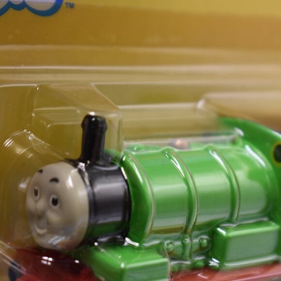 Percy 6 Green Engine ERTL Diecast Thomas & Friends Wooden Railway Train 2000 New - Picture 5 of 12